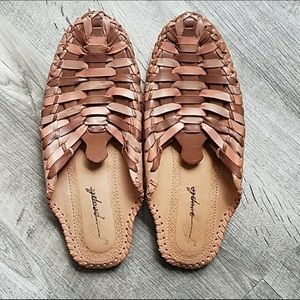 Free people leather slides